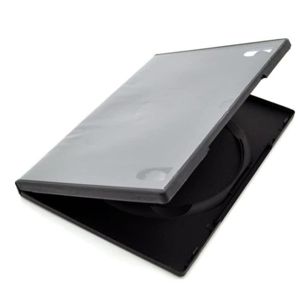 Progo 50 Pack Standard Black Single CD DVD Cases 14MM Movie Music Case Storage - Picture 5 of 9